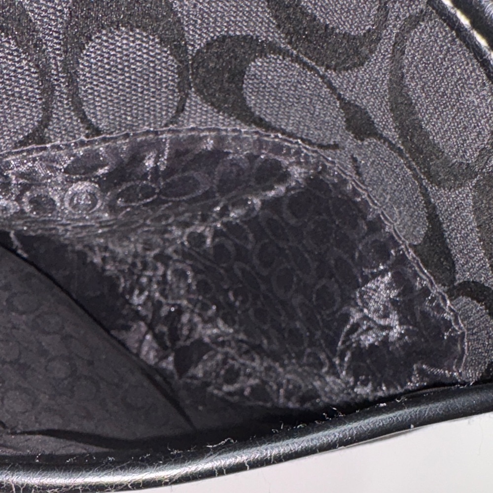 2006 Coach Patchwork Swingpack Flat Black Crossbo… - image 8